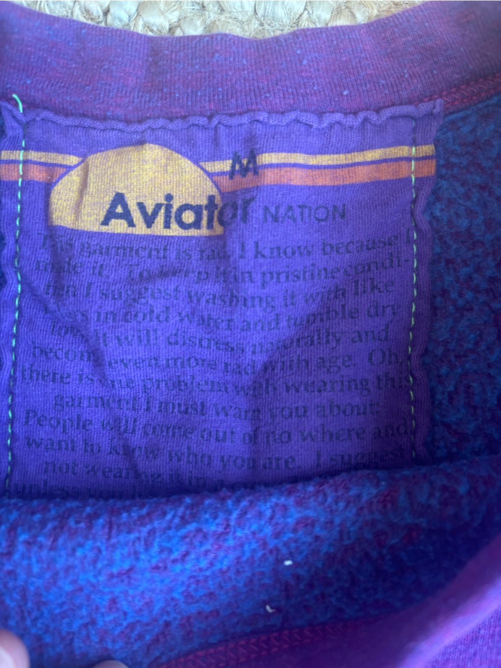 Aviator Nation Bolt Sweatshirt Size M - Picture 4 of 4